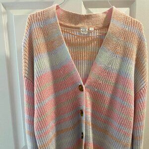GAP pastel striped cardigan